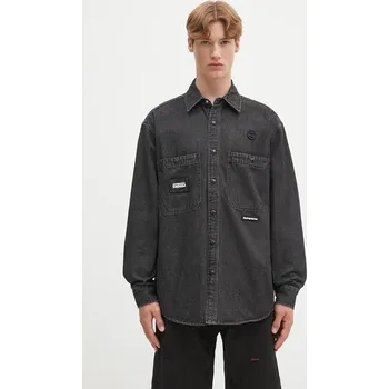 Pánská košile Džínová košile AAPE Now Long, L, černá, 99X