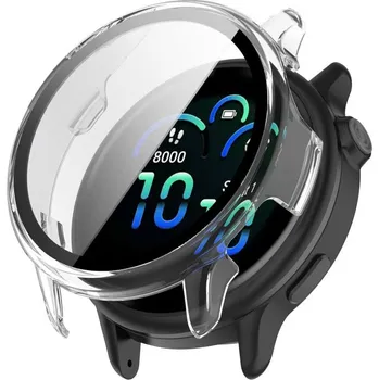 Příslušenství k chytrým hodinkám VSECHNONAMOBIL 107634 PC FULL COVER Plastový kryt se sklem pro Garmin Vivoactive 6 průhledný