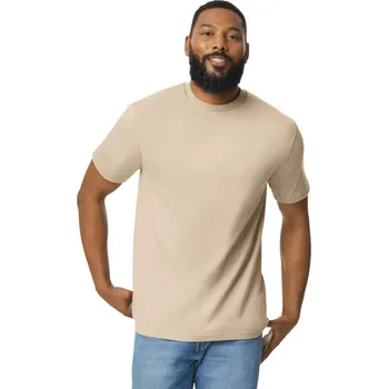 Chlapecké tričko Gildan Softstyle® Midweight Adult T-shirt, hnědá (Sand)