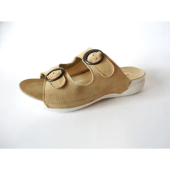 Dámská obuv MEDISTYLE zdravotní dámská pantofel Saskie Halux Barva: Béžová, Velikost EU: 37