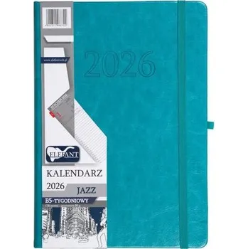 Diář Kalendarz 2026 B5 tygodniowy Jazz turkusowy