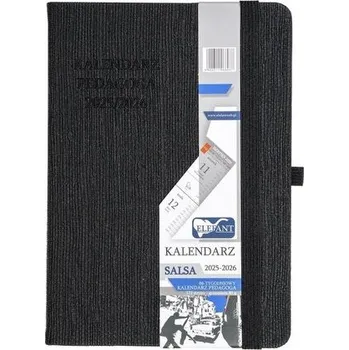 Diář Kalendarz pedagoga 2025/26 B6 tyg. Salsa czarny