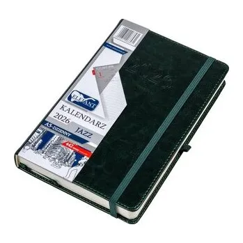 Diář Kalendarz 2026 A5 dzienny Jazz zielony