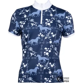 Závodní triko HKM -BLOOMSBURY- - Tmavě modrá - S