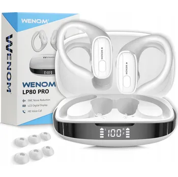 Sluchátka Bezdrátová sluchátka do uší Wenom LP 80 Pro Bluetooth 5.3, silné basy