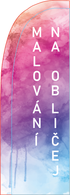 Muší křídlo malování na obličej Malujemeface Velikost:: 2,6 m