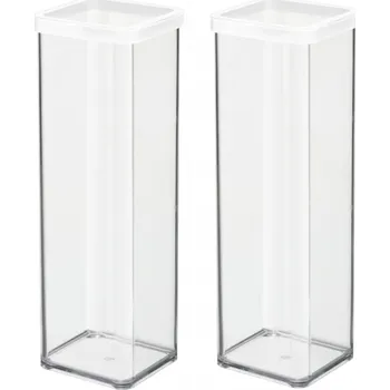 Dóza na potraviny ROTHO SADA 2 BÍLÝCH NÁDOB NA POTRAVINY A SYPKÉ SUROVINY 2L LOFT