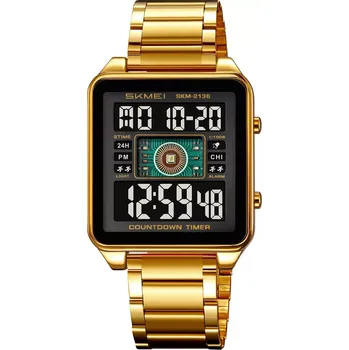 Hodinky SKMEI 2136 digitální hodinky Matrix Zlaté