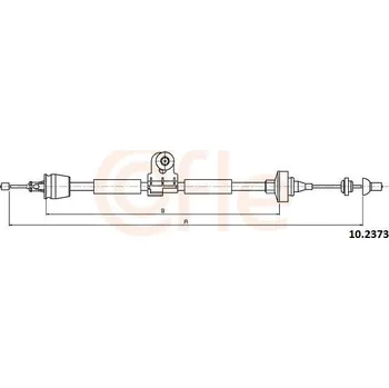Spojkové lanko Tazne lanko, ovladani spojky COFLE 10.2373