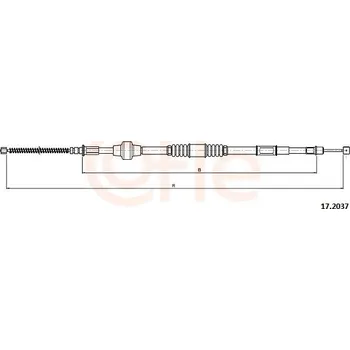 Auto-moto Tažné lanko, parkovací brzda COFLE CFE17.2037