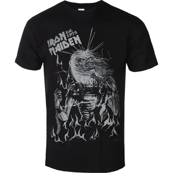 Pánské oblečení Tričko metal pánské Iron Maiden - Est. 1975 Life After Death Flames - ROCK OFF - IMTEE202MB