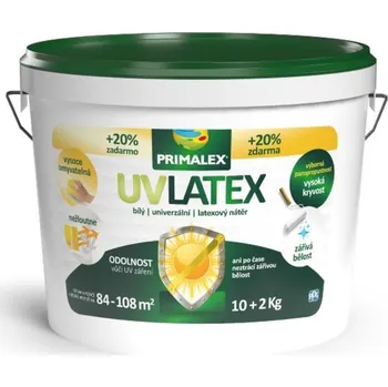 univerzální barva Primalex Latex UV 10+2 kg bílý