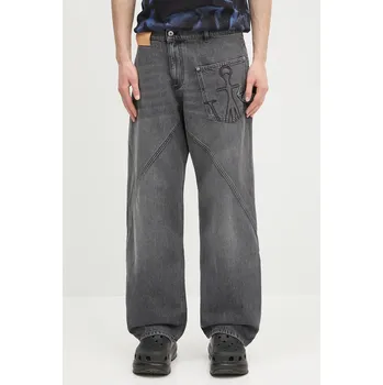 Dámské džíny Džíny JW Anderson Twisted Workwear, 24, šedá, 90X