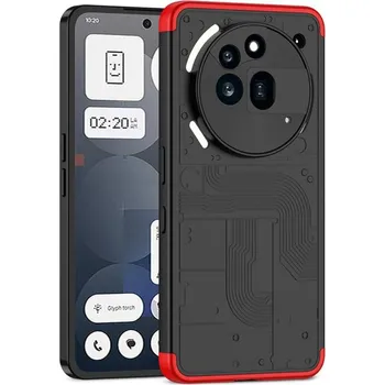 GKK 107626 360° Ochranný kryt Nothing Phone (3a) Pro černo-červený