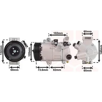 Kompresor klimatizace Kompresor, klimatizace VAN WEZEL 5300K610