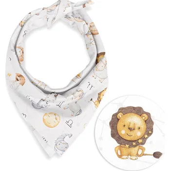 Dětský bavlněný šátek Sandra SA-439 Znamení zvěrokruhu 55 x 55 cm