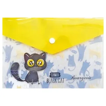 Teczka A5+ plastikowa z klipsem Koty P0108