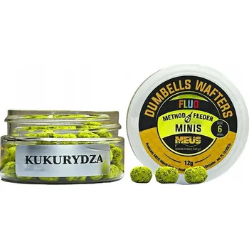 Boilies Meus Dumbells Fluo Wafters 6mm Nástraha - kukuřičné miniatury