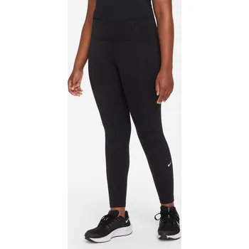 Nike Dri-Fit One Big Kids' (Girls') Leggings (Extended Size) Gym Legging Girls Black/White 7-8 let