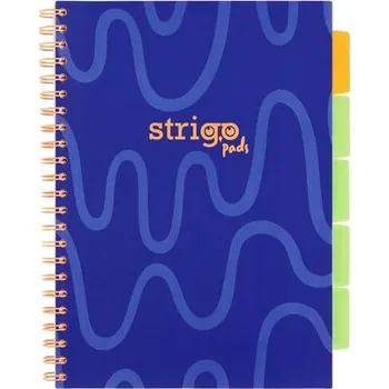 Set školních potřeb Kołonotes Project Book A4 Neon Granatowy 100k kratka 80g, Strigo