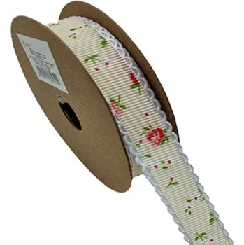 Stuha Dekorační stuha krémová 2 cm