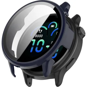 Příslušenství k chytrým hodinkám VSECHNONAMOBIL 107633 PC FULL COVER Plastový kryt se sklem pro Garmin Vivoactive 6 modrý