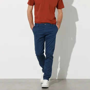 Dámské kalhoty Chino kalhoty s pružným pasem na bocích nám. modrá 44