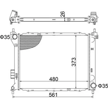 Chladič motoru Chladič, chlazení motoru HART 622 003