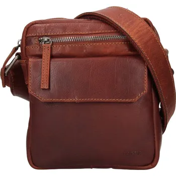 Pánská kožená taška přes rameno Lagen SAMUEL hnědá