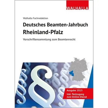 Deutsches Beamten-Jahrbuch Rheinland-Pfalz 2025 - Walhalla Fachredaktion