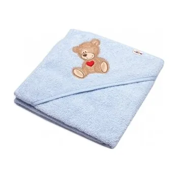 Kojenecká froté osuška s kapucí 80x80cm Sweet dreams by TEDDY - modrá, Baby Nellys