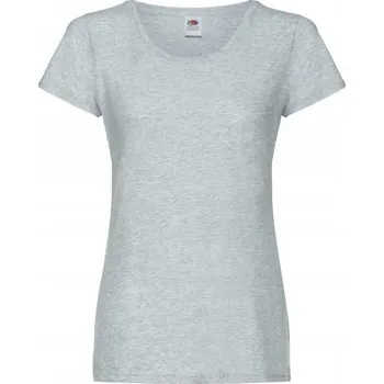 Dámské tričko Dámské Tričko Ladyfit Original Fruit of the Loom Šedá L