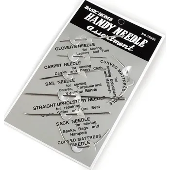 Jehly ruční na kůži, pytlovinu, koberce, matrace - sada 7 ks