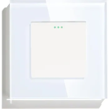 vypínač SKLENĚNÝ JEDNOPÓLOVÝ SCHODIŠŤOVÝ VYPÍNAČ SVĚTLA BÍLÝ