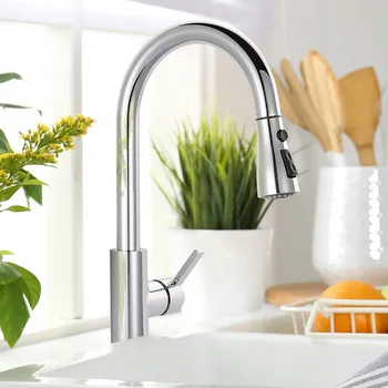 Vodovodní baterie Stojánková kuchyňská baterie Cecipa, stříbrná