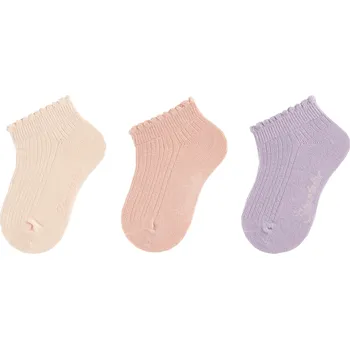 Dětské ponožky z bavlny nízké do tenisek 3 páry Struktur Sterntaler Velikost: 31-34