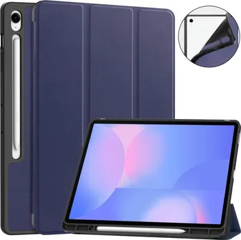 Pouzdro na tablet VSECHNONAMOBIL 107611 LEATHER Zaklápěcí kryt pro Samsung Galaxy Tab S10 FE+ modrý