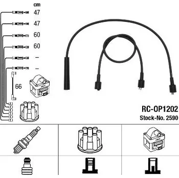 Zapalovací kabel Sada kabelů pro zapalování NGK 2590