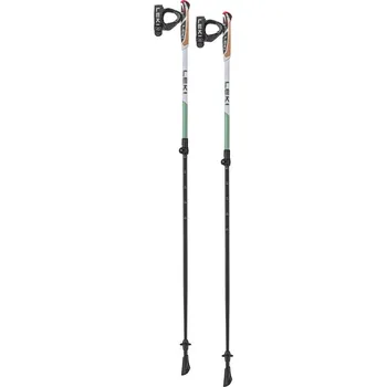 Trekingová hůl Hole Leki Spin Shark SL, white-smokegreen-dark anthracite, 100 - 130 cm