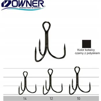 Rybářský háček Trojháčky Owner na spinning, OWNER ANCHORS, 8 ks