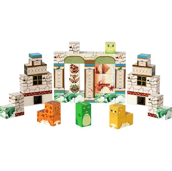 ostatní stavebnice Dinosauří párty magnetická stavebnice