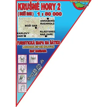 Krušné hory 2 – mapy na šátku