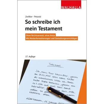 So schreibe ich mein Testament - Zwißler, Finn [DE] (2025, Brožovaná, Walhalla und Praetoria)