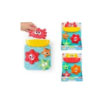 Hračka pro nejmenší Vodní mlýnek s přísavkou do vany plast 17x23cm 2 barvy v krabici 18x24,5x6cm 12m+