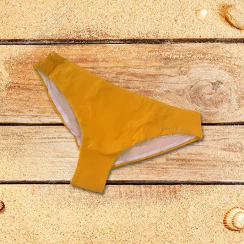 Dámské plavky Spodní díl plavek BA102 žlutý - Selmark M