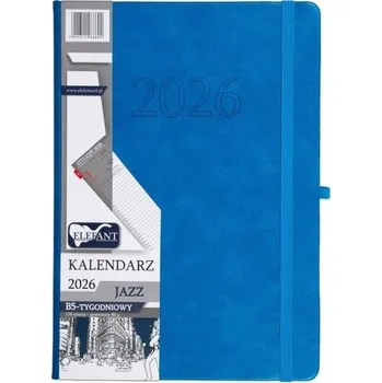 Diář Kalendarz 2026 B5 tygodniowy Jazz niebieski