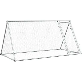 Klec pro kuřata 172558 stříbrná, 200 x 105 x 91 cm