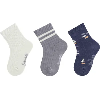 Dětské ponožky z bavlny 3 páry Ryba Sterntaler Velikost: 19-22