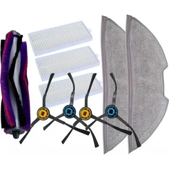 Sada příslušenství pro robotický vysavač HEPA filtry, kartáče pro ETA 6241 Aurum Pro a mopy, 10ks sada