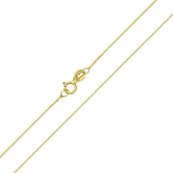 Řetízek Zlatý řetízek Box ze žlutého zlata - 0,6 mm varianta 45 cm FNN1377NGY-45 cm
